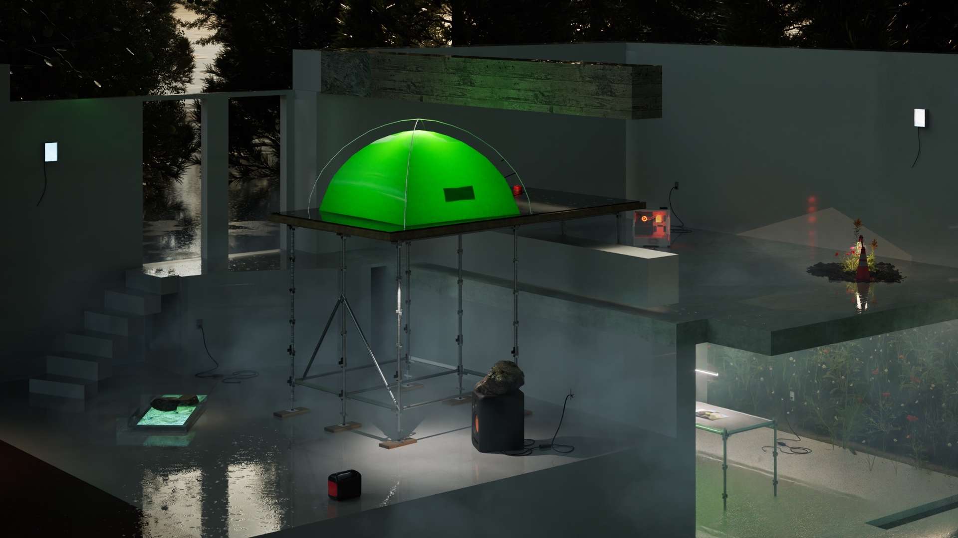 From Pixel to Particle — 2024 — Solo exhibition exploring the relationship between digital and physical experience — Tokyo — by Sander Wassink — photo Sander Wassink