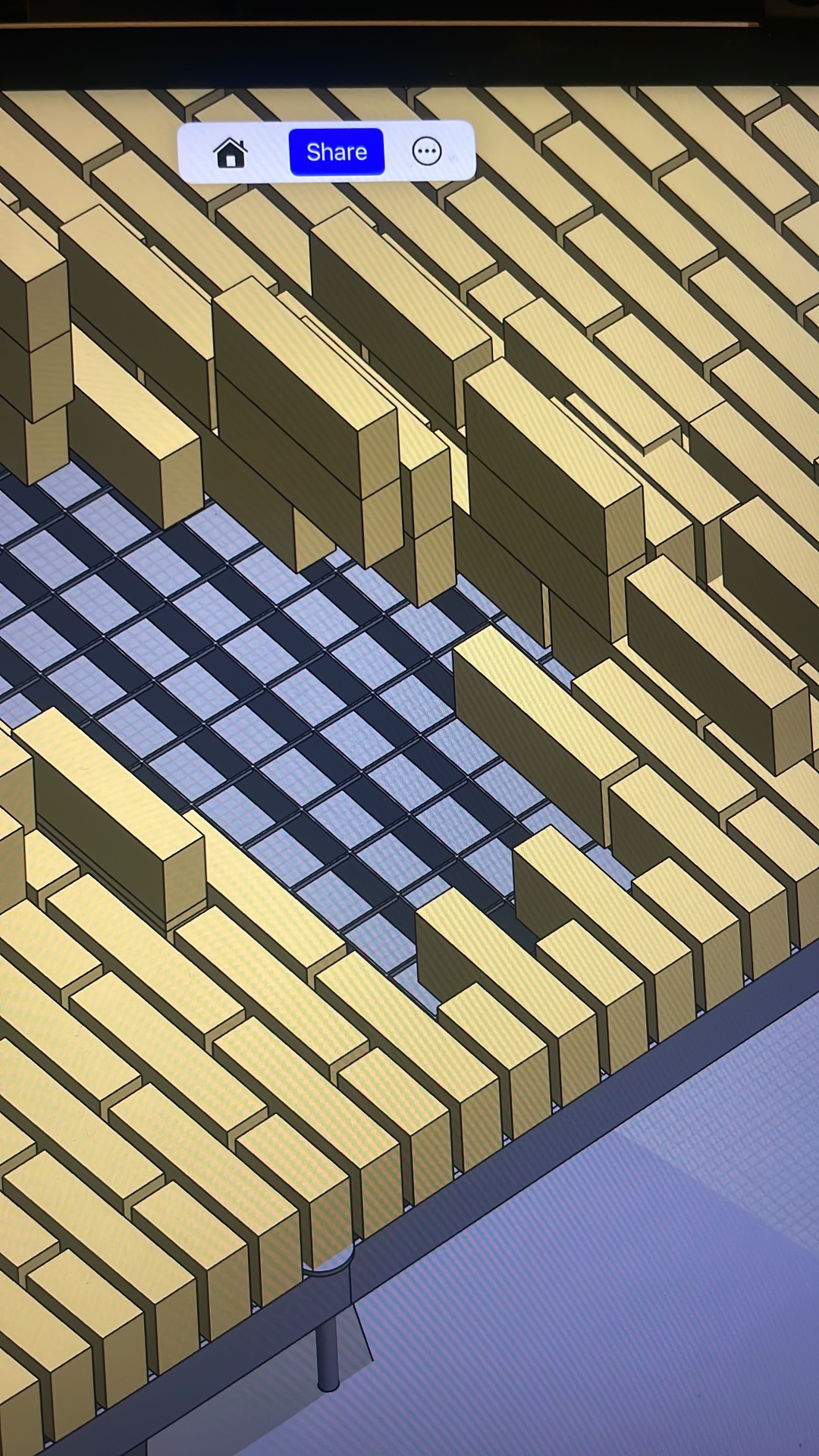 REST — 2025 — CAD model of the construction and brick layout. — Mirns — by Sander Wassink — photo Sander Wassink