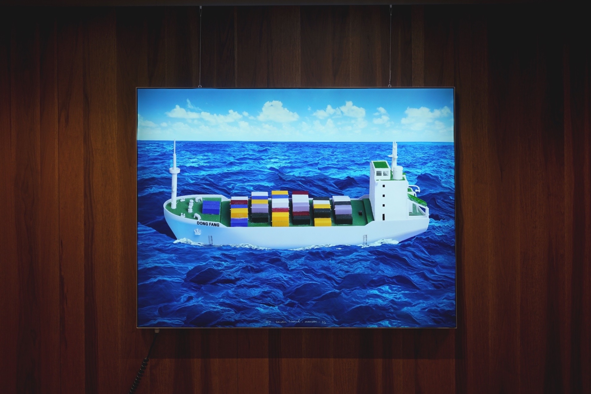 Overseas — 2018 — Visualisation of a toy ship from China crossing the ocean. — The Hague — by Sander Wassink — photo Sander Wassink
