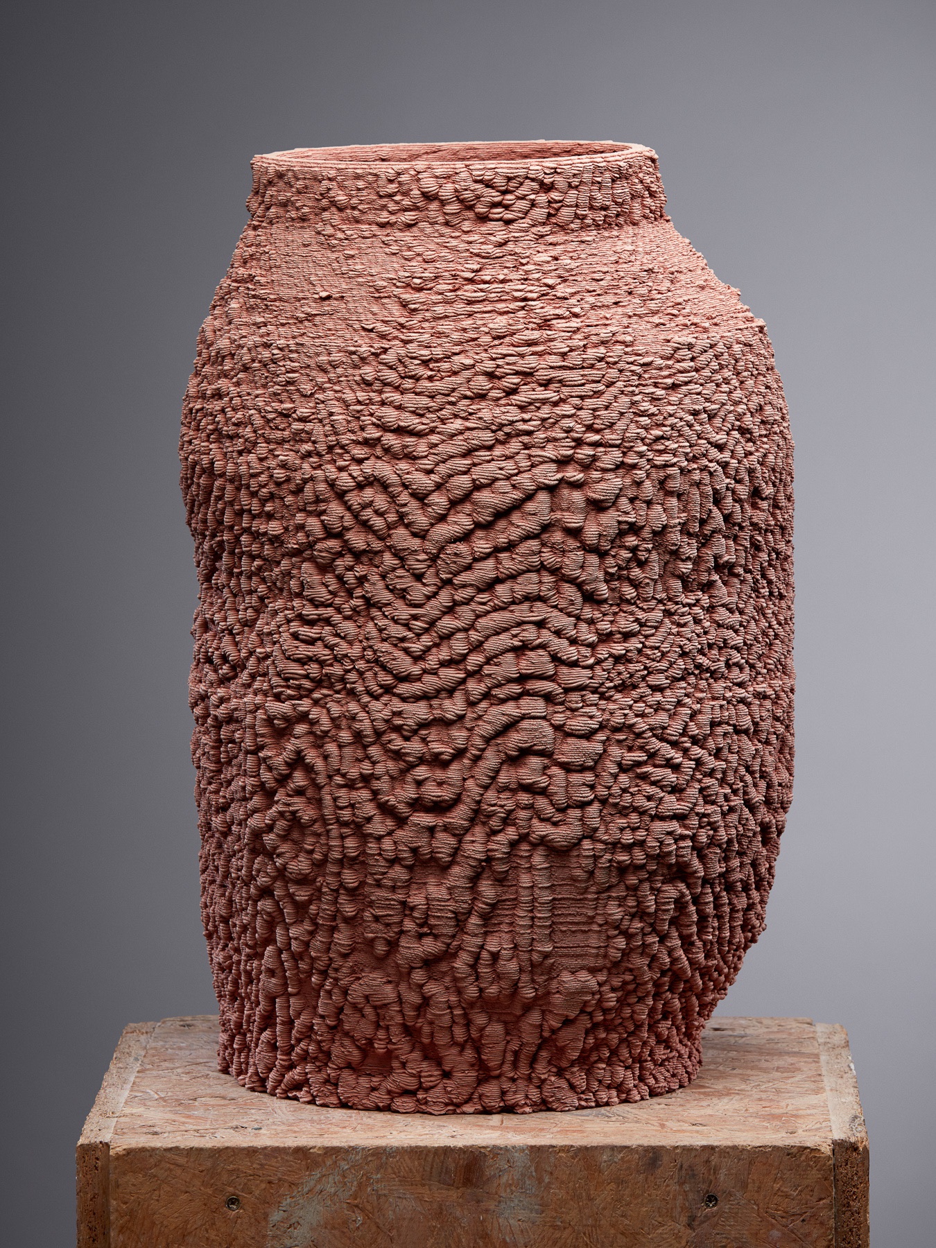 Adaptive Manufacturing — 2015 — One of a series of 3D-printed vessels — Moss — by Sander Wassink — photo Ronald Smits