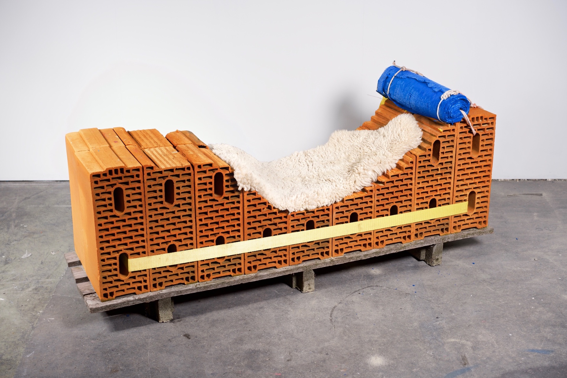 Being reinterpretations — 2015 — Le Corbusier LC2 remade from street bricks. — Eindhoven — by Sander Wassink — photo Sander Wassink